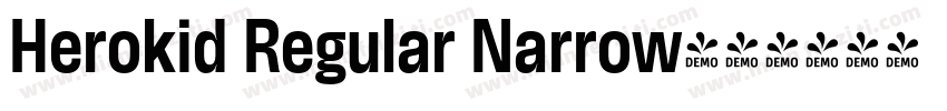 Herokid Regular Narrow字体转换
